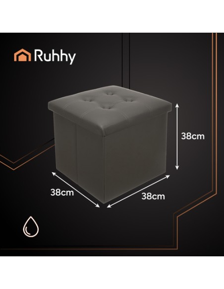 Sulankstomas pilkas pufas Ruhhy 25780