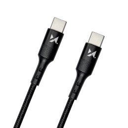 Kabelis USB-C USB-C maitinimo tiekimas 18W 2m juodas