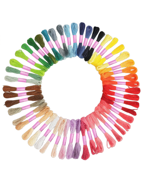 Siuvinėjimo rinkinys „Floss“ 50 spalvų 25680