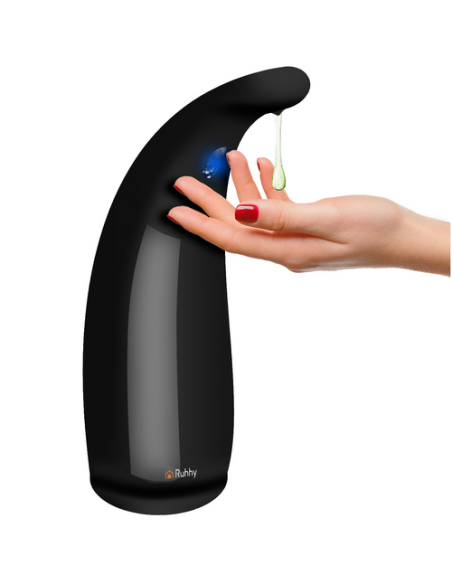 Ruhhy 26076 bekontaktis muilo dozatorius, juodas