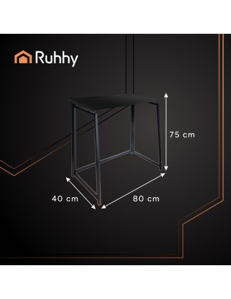 Sulankstomas stalas, medinis, juodas, Ruhhy 26117