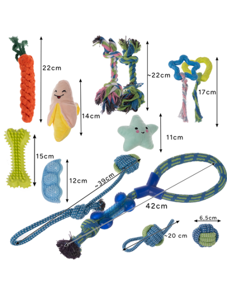 Šuns kramtukas, tempiamas žaislas - rinkinys 25384