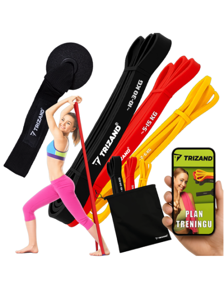 Mankštos juostų rinkinys - 3 vnt. Trizand 25879