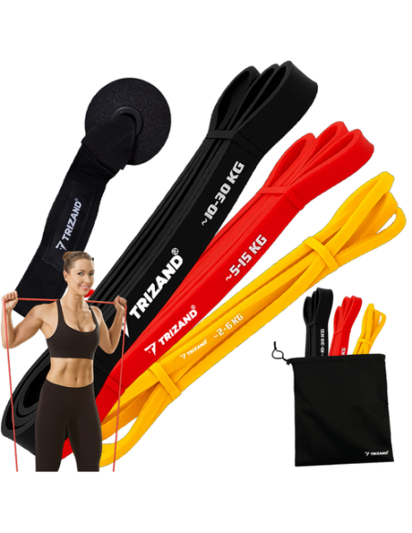 Mankštos juostų rinkinys - 3 vnt. Trizand 25879