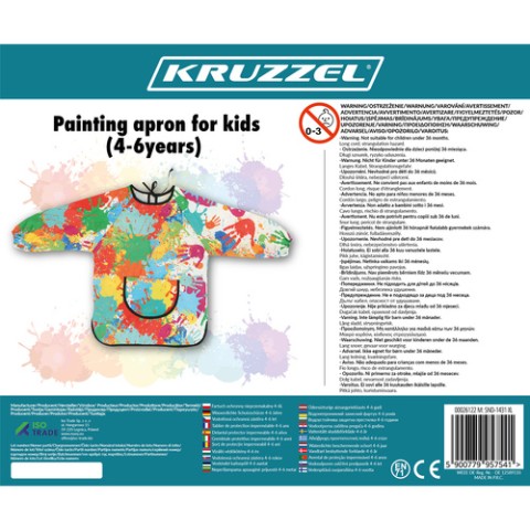 Apsauginė prijuostė, atspari vandeniui 4-6 l, Kruzzel 26122