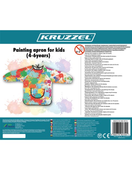 Apsauginė prijuostė, atspari vandeniui 4-6 l, Kruzzel 26122