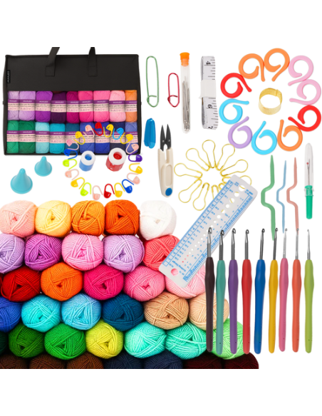 Nėrimo siūlų rinkinys 113 vnt. Maaleo 25885