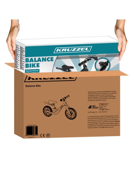 Balansinis dviratis, juodas, Kruzzel 25767