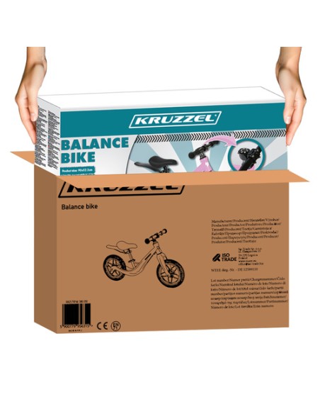 Balansinis dviratukas rožinis Kruzzel 25768