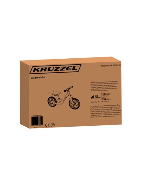 Balansinis dviratukas rožinis Kruzzel 25768