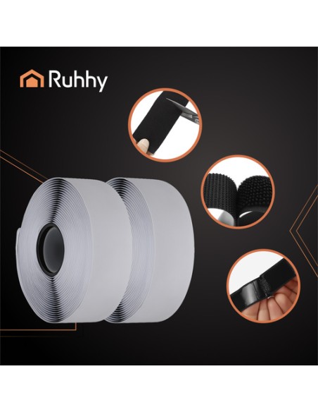 Lipnus lipdukas, juodas, 5 m x 2,5 cm, Ruhhy 24237