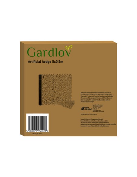 Dirbtinė balkono gyvatvorė 5x0,5m Gardlov 25342
