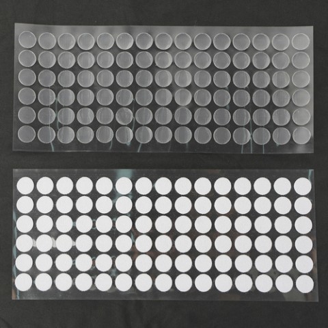 Lipnus lipdukas 18 mm, 500 vnt., baltos spalvos, Ruhhy 25884