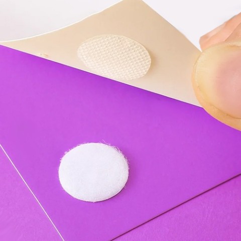 Lipnus lipdukas 18 mm, 500 vnt., baltos spalvos, Ruhhy 25884