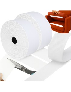 Lipni lipni juosta „Velcro“, 5 m x 5 cm, balta, Ruhhy 25807
