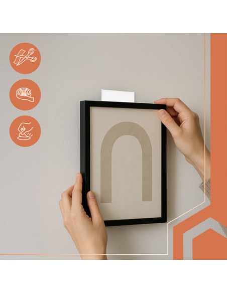 Lipni lipni juosta „Velcro“, 5 m x 5 cm, balta, Ruhhy 25807