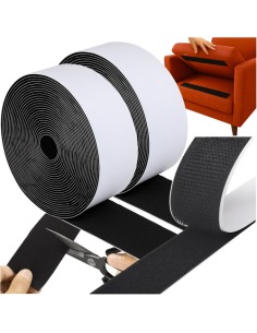 Lipni lipni juosta „Velcro“, 5 m x 5 cm, juoda, Ruhhy 25806