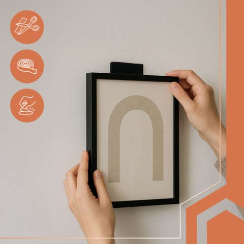 Lipni lipni juosta „Velcro“, 5 m x 5 cm, juoda, Ruhhy 25806