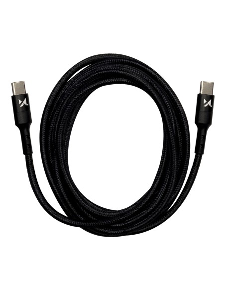 Kabelis USB-C USB-C maitinimo tiekimas 18W 2m juodas Kabelis USB-C USB-C maitinimo tiekimas 18W 2m juodas