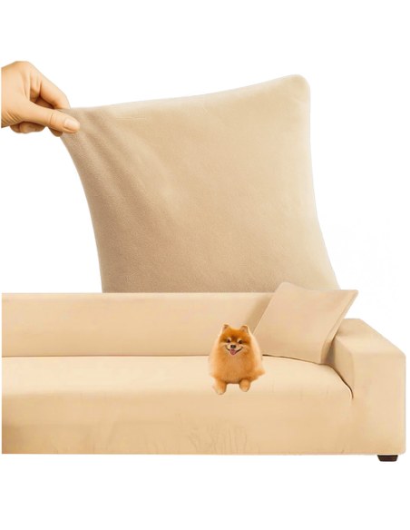 Ruhhy 26031 smėlio spalvos sofos užvalkalas 145-185 cm