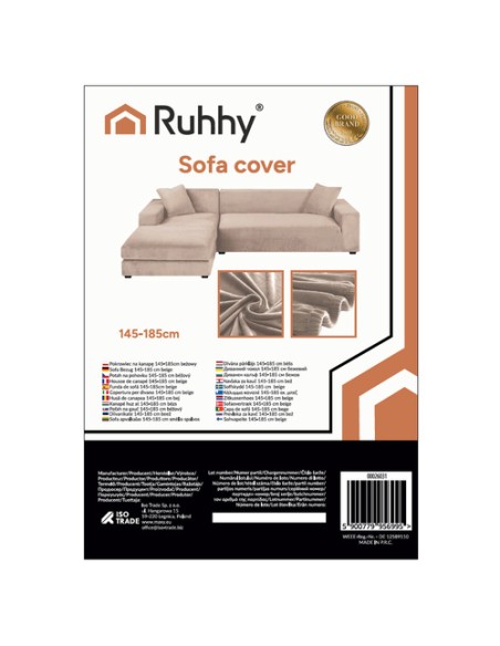 Ruhhy 26031 smėlio spalvos sofos užvalkalas 145-185 cm