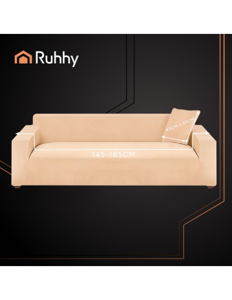 Ruhhy 26031 smėlio spalvos sofos užvalkalas 145-185 cm