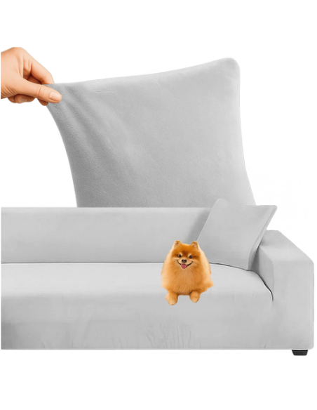 Ruhhy 26035 šviesiai pilkas sofos užvalkalas 145-185cm