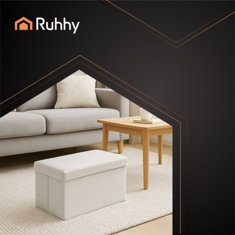 Pilkas aksominis pufas 60x30x30 cm Ruhhy 25994