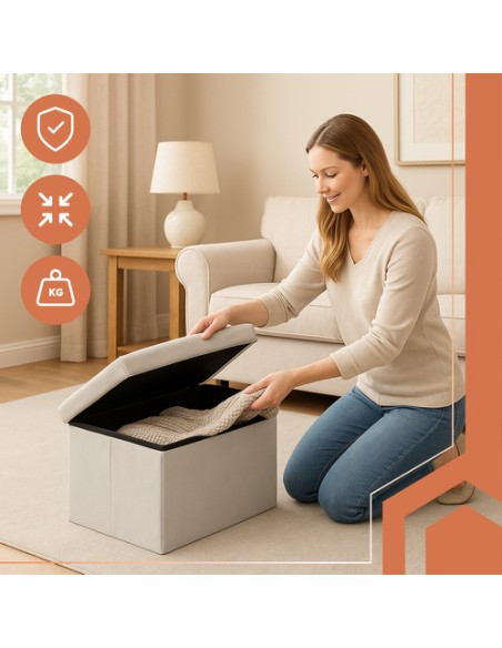 Pilkas aksominis pufas 60x30x30 cm Ruhhy 25994