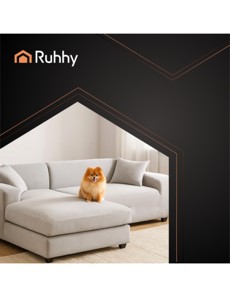 Ruhhy 26182 sofos užvalkalas 190-230 cm šviesiai pilkas