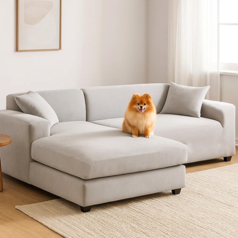 Ruhhy 26182 sofos užvalkalas 190-230 cm šviesiai pilkas