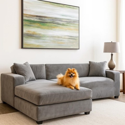 Sofos užvalkalas 190-230 cm tamsiai pilkas Ruhhy 26181