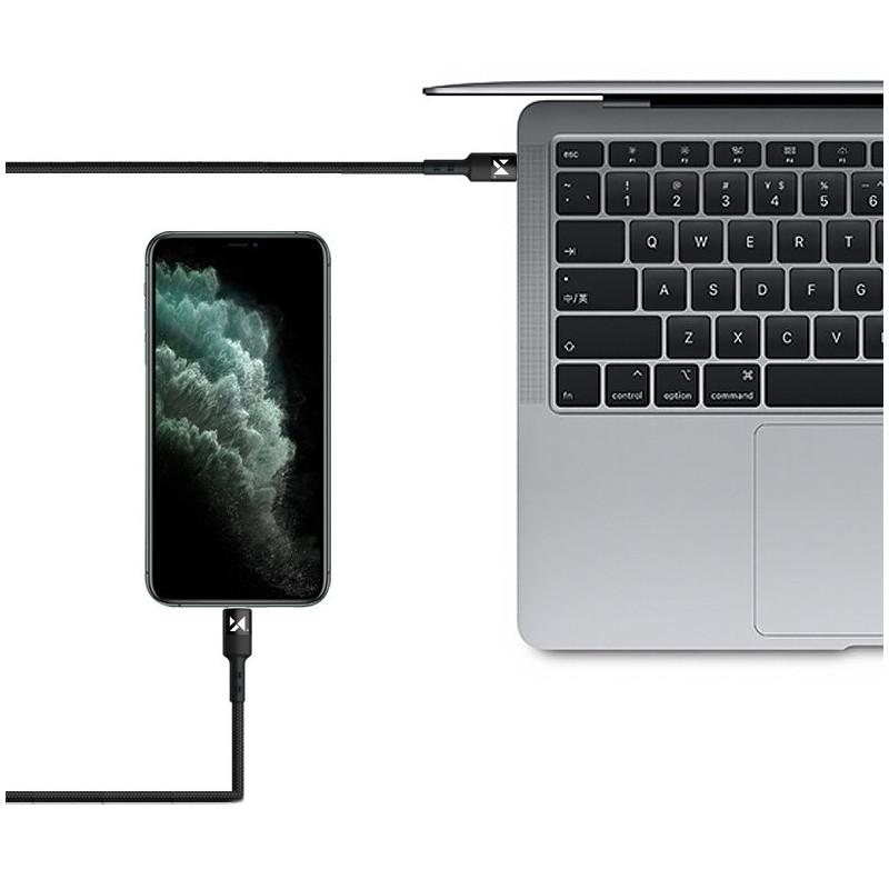 Kabelis USB-C USB-C maitinimo tiekimas 18W 2m juodas