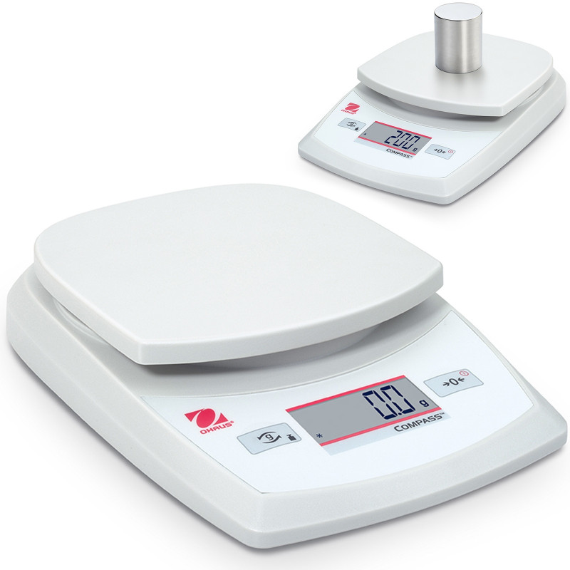 Universalios techninės laboratorinės svarstyklės akumuliatoriams COMPASS CR 5200g / 1g - OHAUS CR5200
