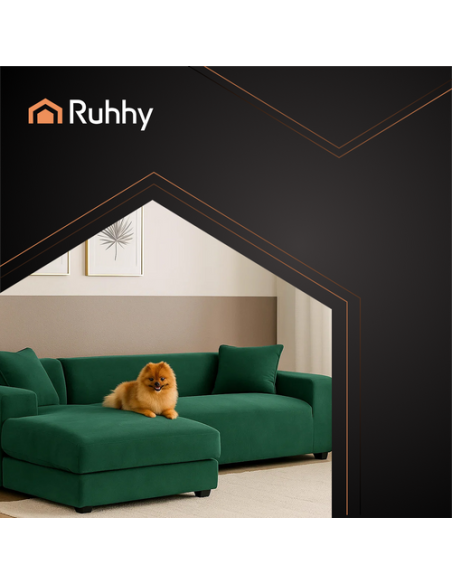 Sofos užvalkalas 190-230 cm tamsiai žalias Ruhhy 26183