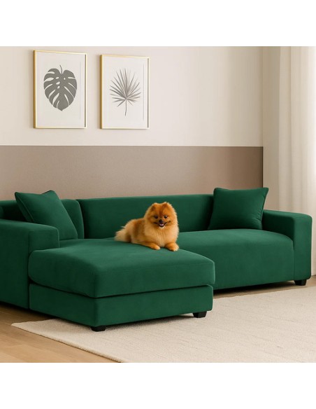 Sofos užvalkalas 190-230 cm tamsiai žalias Ruhhy 26183