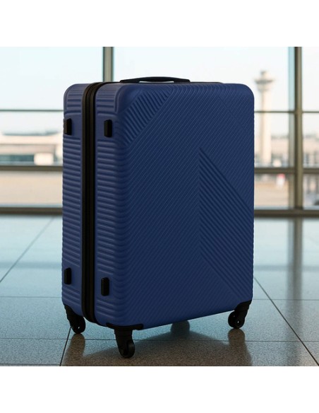 3 viename lagaminų rinkinys – tamsiai mėlynas Trizand 26664