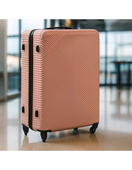 3 viename lagaminų rinkinys – rožinis Trizand 26663