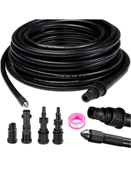 Vamzdžių valymo žarna su adapteriu 20 m Ruhhy 26133