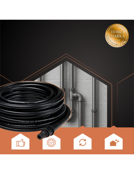 Vamzdžių valymo žarna su adapteriu 20 m Ruhhy 26133