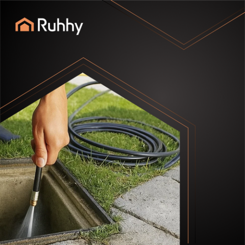 Vamzdžių valymo žarna su adapteriu 20 m Ruhhy 26133