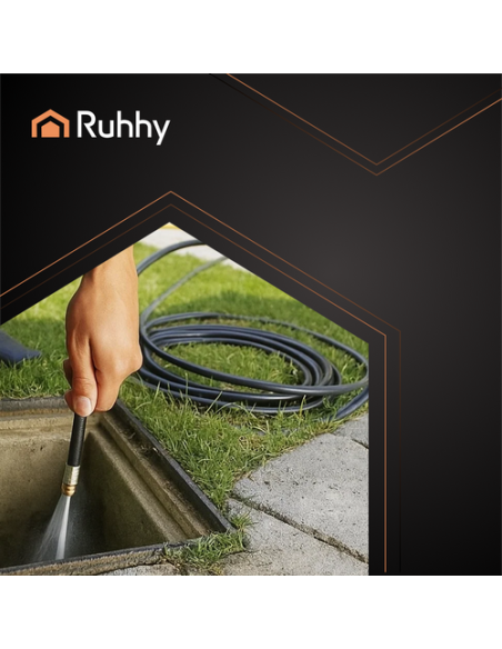 Vamzdžių valymo žarna su adapteriu 20 m Ruhhy 26133