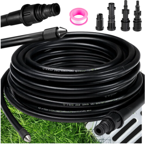 Vamzdžių valymo žarna su adapteriu 15 m Ruhhy 26132