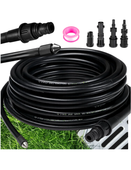 Vamzdžių valymo žarna su adapteriu 15 m Ruhhy 26132