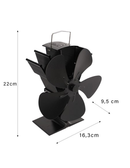 Kaminer 26206 5 menčių židinio ventiliatorius