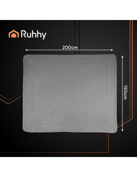 Dvipusis antklodė 150x200cm tamsiai pilka Ruhhy 26292