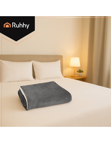 Dvipusis antklodė 150x200cm tamsiai pilka Ruhhy 26292