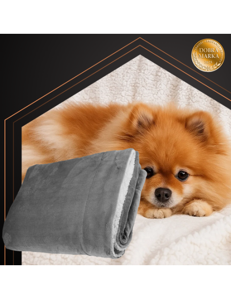 Dvipusis antklodė 150x200cm tamsiai pilka Ruhhy 26292