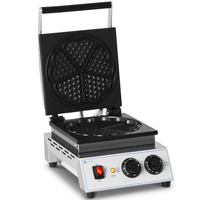 Širdies vaflių keptuvė belgiškiems vafliams sk. 23cm TEFLON 1500W