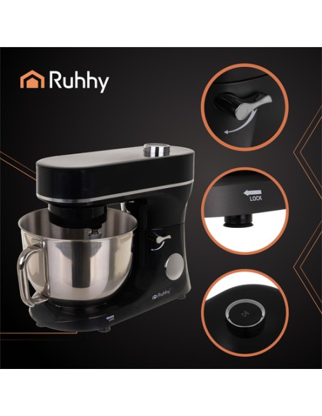 Ruhhy 25728 maisto smulkintuvas su šildomu dubeniu ir trintuvu